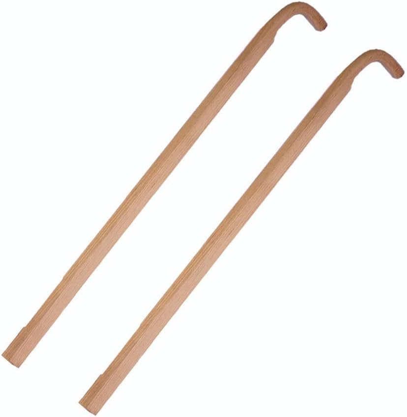 Lehman's 48" Wooden Cultivator Handles, Replacement Set of 2 for Low and High Wheel Cultivators Farm Garden, Amish Made