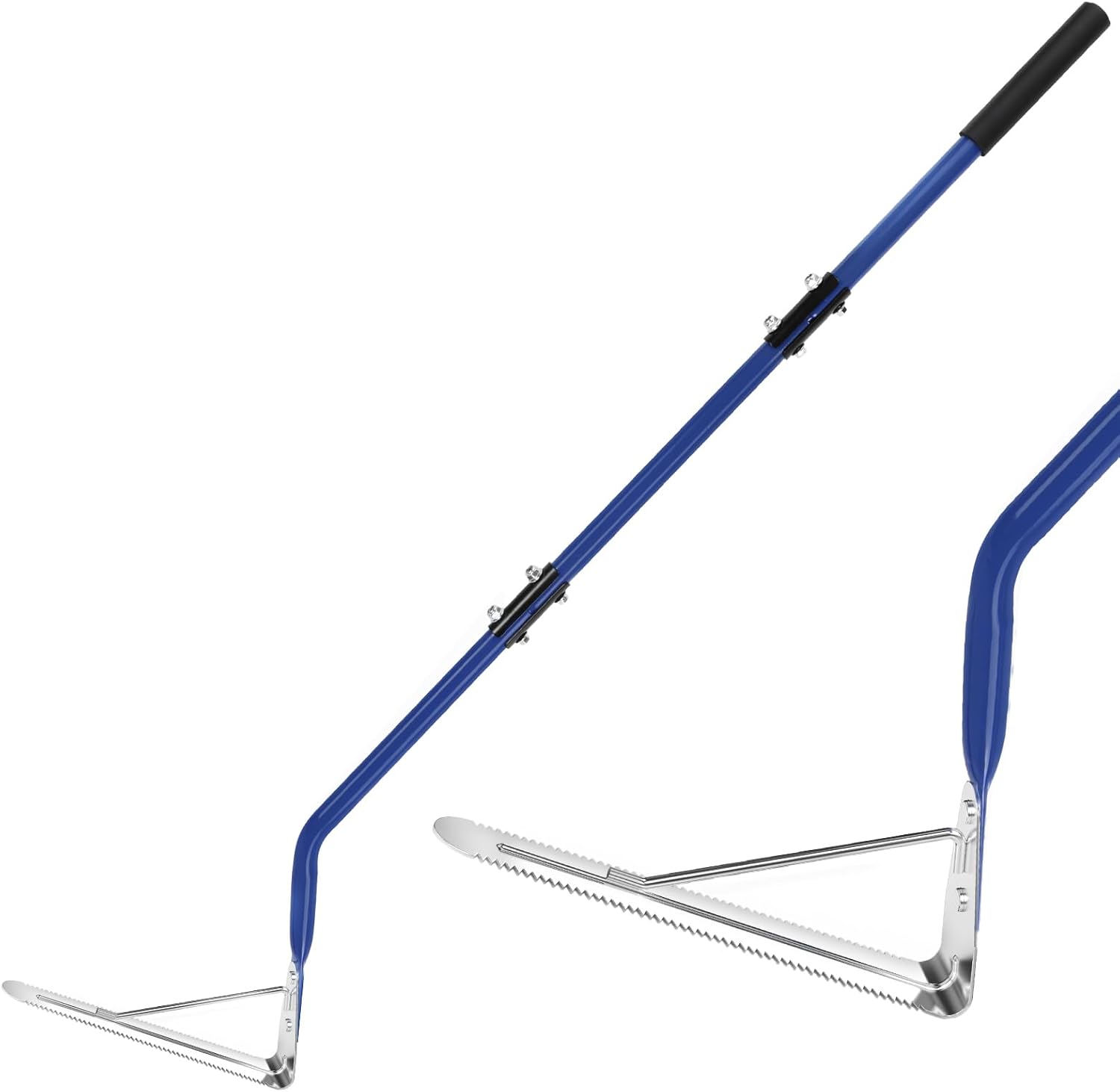 41in Grass Whip with Double-Edged Stainless Steel Blade, Manual Weed Whacker, Swing Blade Grass Cutter & Weed Sling Blade for Tall Grass and Overgrown Weeds, Stainless Steel Reinforcement Bar.