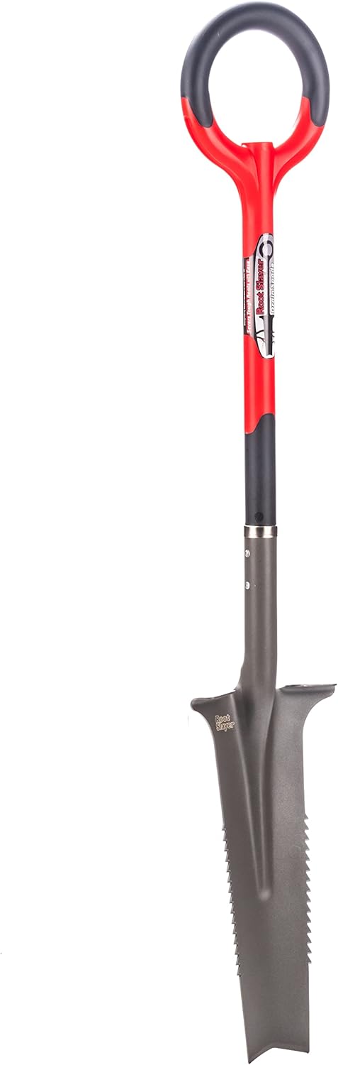 Radius Garden 22811 Root Slayer Drain Spade, Red