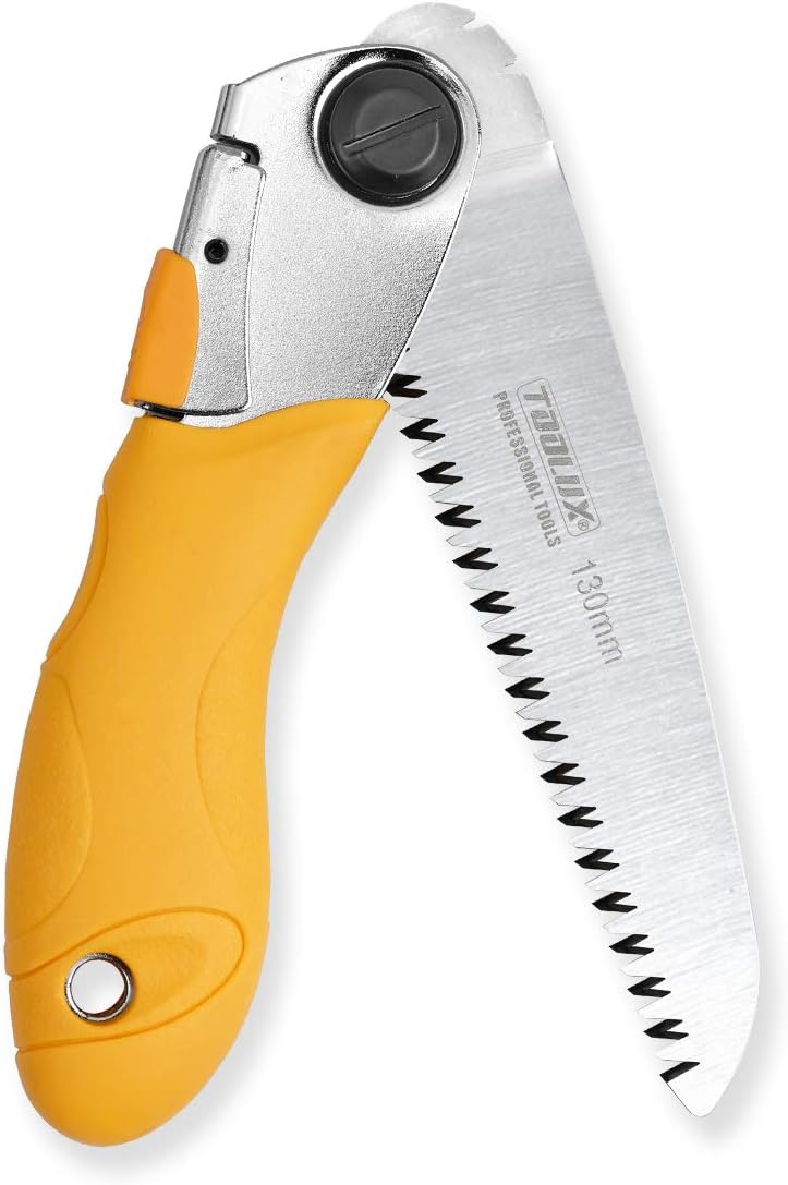 Folding Pruning Hand Saw 5 Inch Camping Wood Mini Small Saw Garden Tree Saws Japanese Pull Razor Teeth Saws Durable for Wood Branches Bone Camping with SK-5 Steel Blade.